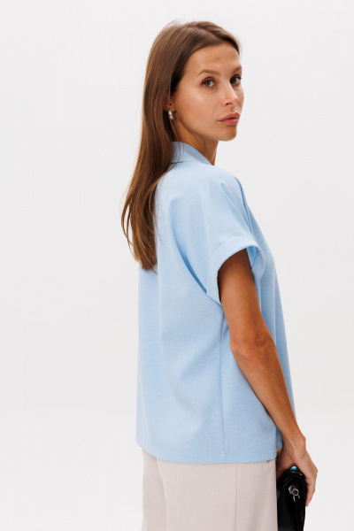 Блуза THE NAME 2293 голубой - фото 6