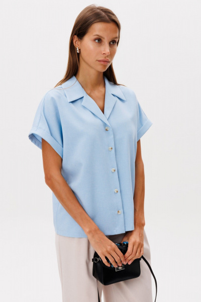 Блуза THE NAME 2293 голубой - фото 2