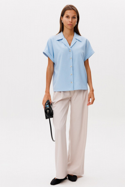 Блуза THE NAME 2293 голубой - фото 3