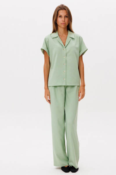 Блуза THE NAME 2293 оливка - фото 1