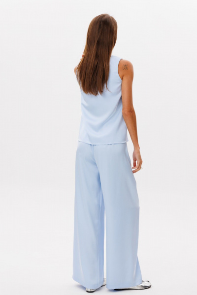 Брюки, топ THE NAME 2312 голубой - фото 7