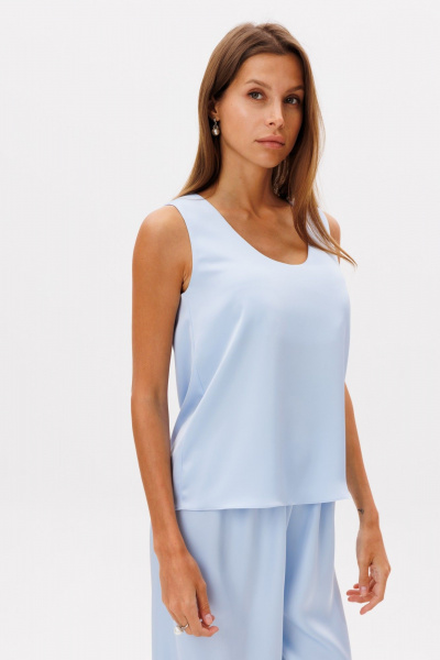 Брюки, топ THE NAME 2312 голубой - фото 6