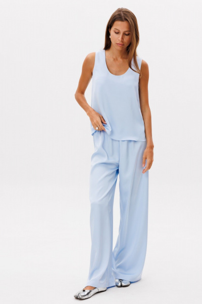 Брюки, топ THE NAME 2312 голубой - фото 3