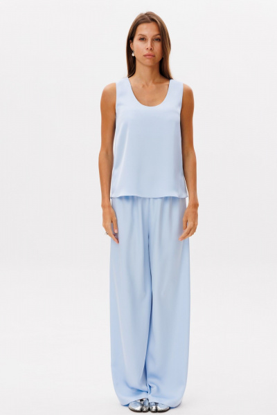Брюки, топ THE NAME 2312 голубой - фото 1