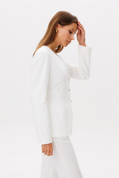 Брюки, жакет THE NAME 2383 молочный - фото 8