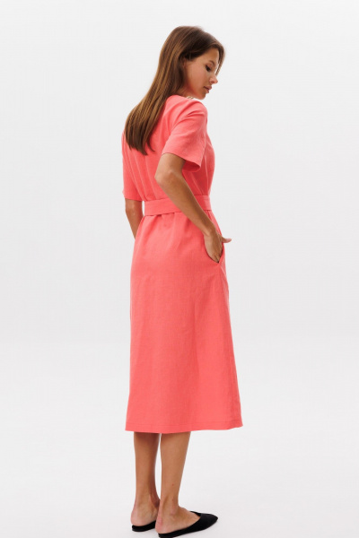 Платье THE NAME 2385 коралл - фото 9