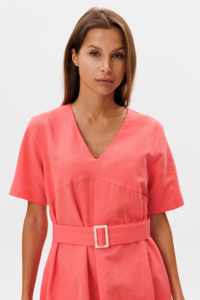 Платье THE NAME 2385 коралл - фото 5