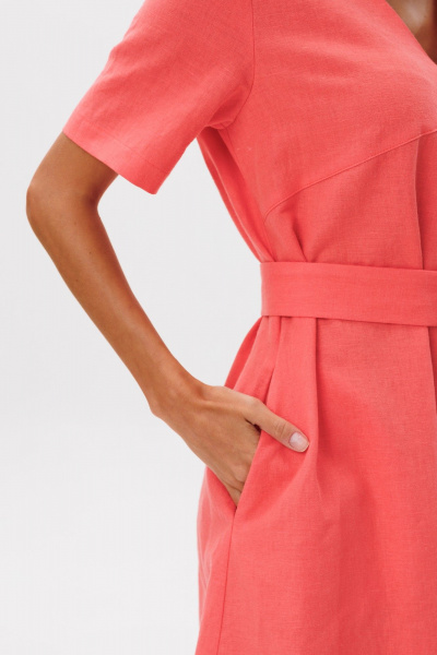 Платье THE NAME 2385 коралл - фото 4