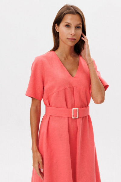 Платье THE NAME 2385 коралл - фото 3