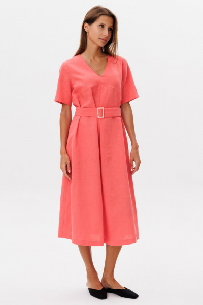 Платье THE NAME 2385 коралл - фото 2