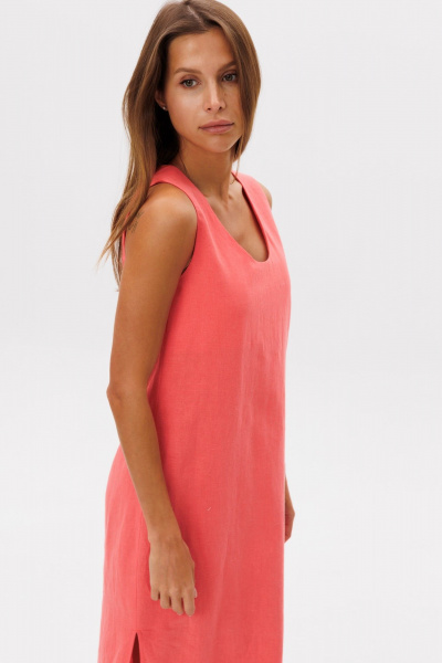 Платье THE NAME 2386 коралл - фото 6