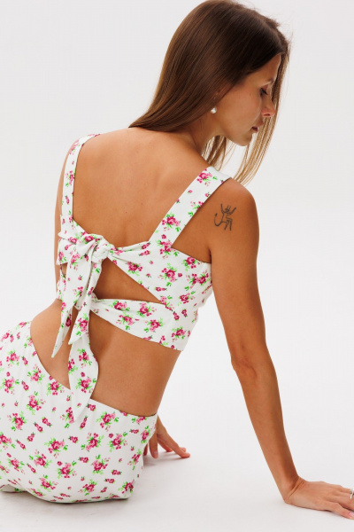 Топ THE NAME 2392 цветы - фото 8