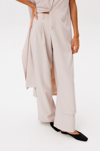 Брюки THE NAME 2393 бежевый - фото 9