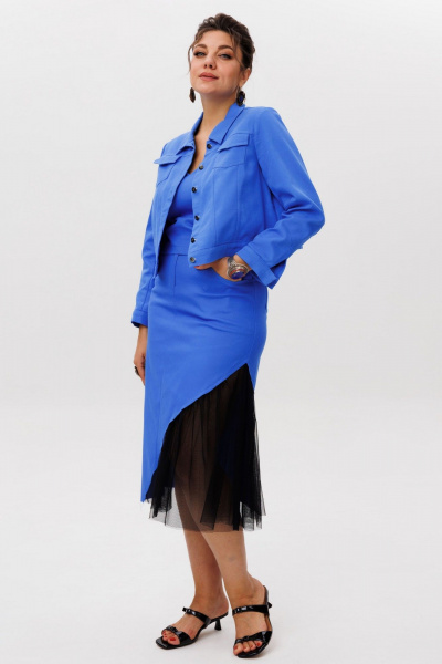 Юбка Anelli 1620 дельфиниум - фото 9