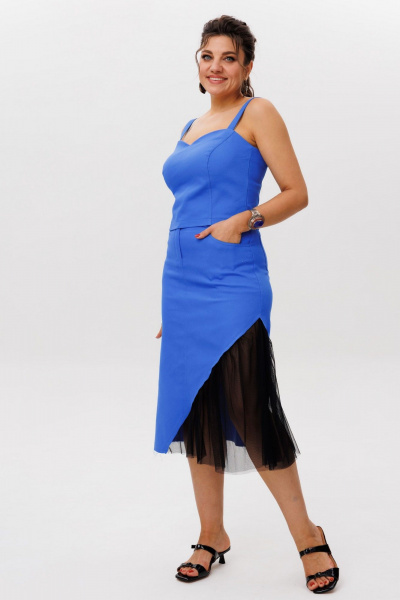 Юбка Anelli 1620 дельфиниум - фото 7