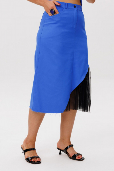Юбка Anelli 1620 дельфиниум - фото 2