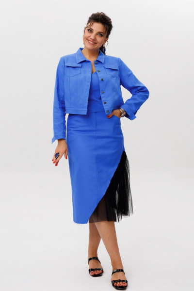 Юбка Anelli 1620 дельфиниум - фото 1