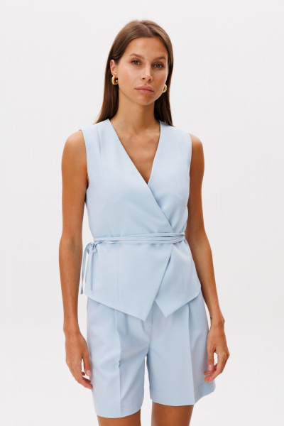 Жилет, шорты THE NAME 2416 голубой - фото 3