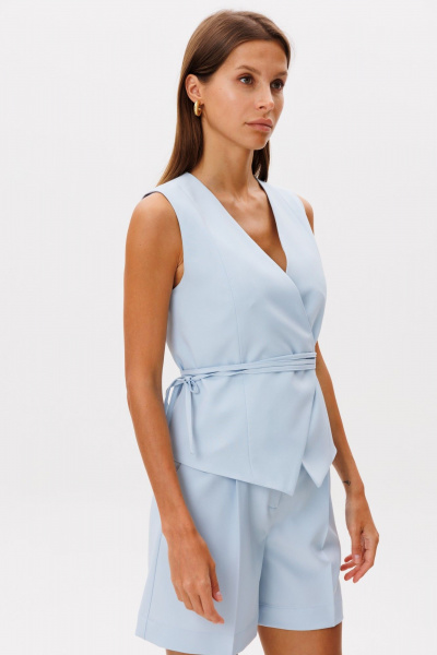 Жилет, шорты THE NAME 2416 голубой - фото 2