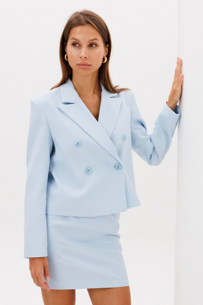 Юбка THE NAME 2418 голубой - фото 6