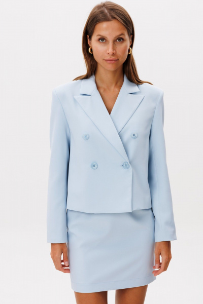 Юбка THE NAME 2418 голубой - фото 3