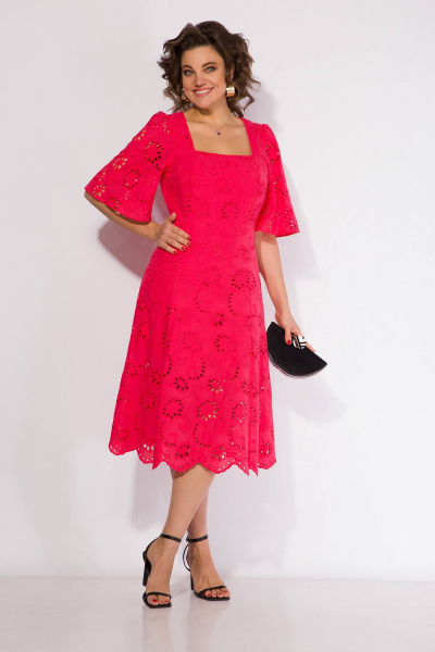 Платье Liliana 1452 малина - фото 4
