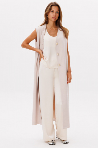 Брюки, топ THE NAME 2312 сливочный - фото 9