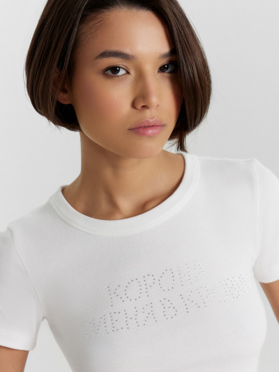 Брюки, футболка Mark Formelle 592588/24-33320ПП-0 белый_бело_розовая_полоска_1сл_аппликация_из_страз - фото 40