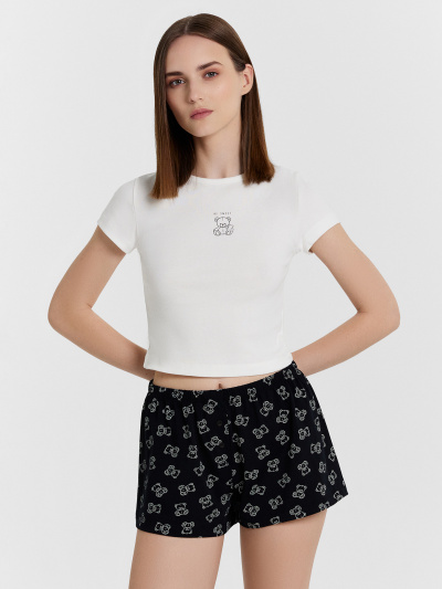 Футболка, шорты Mark Formelle 592599/24-31943ПП-1 белый_мишки_на_черном_1_сл_на_пол - фото 53