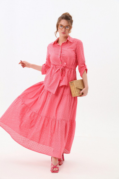 Юбка NikVa 559-7 коралл - фото 4