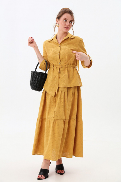 Юбка NikVa 559-8 горчица - фото 1