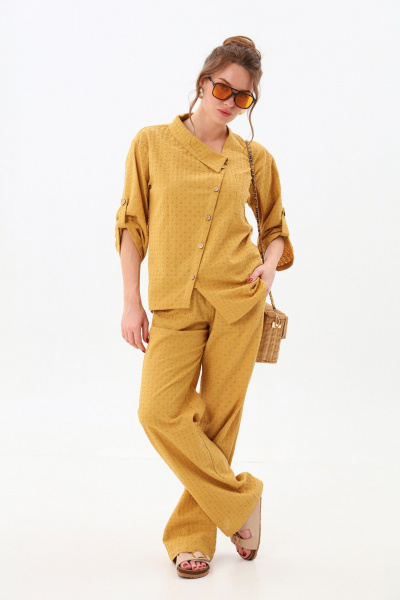 Брюки NikVa 705-11 горчица - фото 6