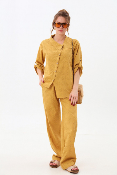 Брюки NikVa 705-11 горчица - фото 2