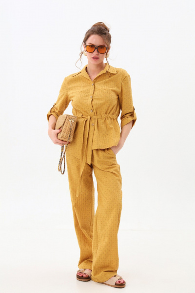 Брюки NikVa 705-11 горчица - фото 1