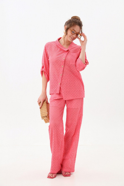 Брюки NikVa 705-12 коралл - фото 1