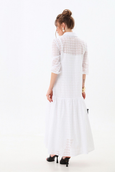 Платье NikVa 800-6 молоко - фото 8