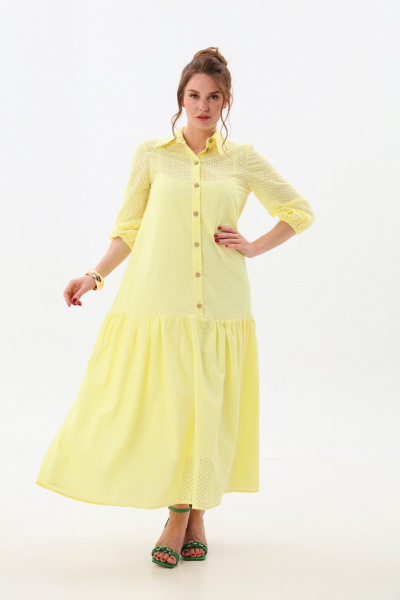 Платье NikVa 800-7 лимонный - фото 8