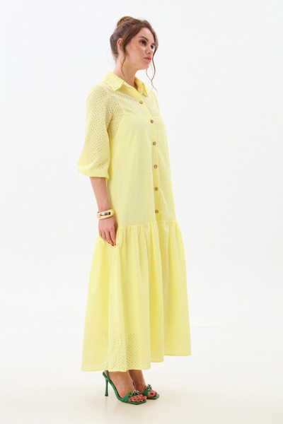 Платье NikVa 800-7 лимонный - фото 6