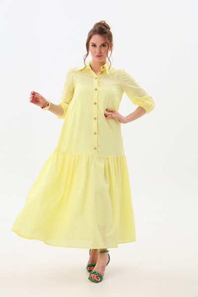 Платье NikVa 800-7 лимонный - фото 1