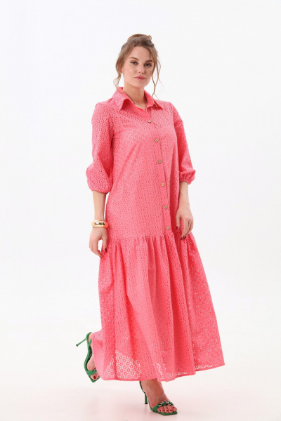 Платье NikVa 800-8 коралл - фото 1