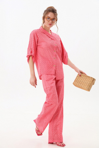 Брюки, жакет NikVa 901-7 коралл - фото 4