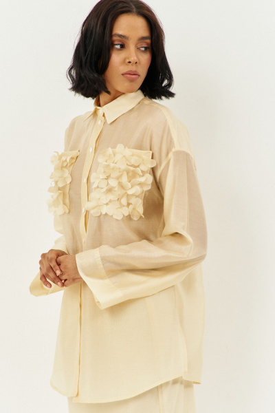 Блуза, юбка FLAIM 2008 желтый_сливочный - фото 3