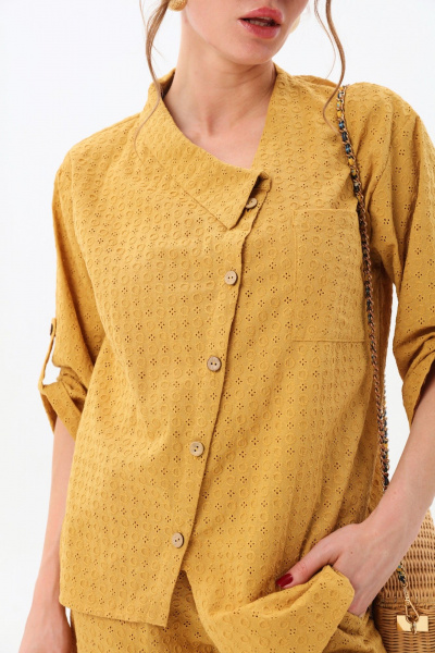 Жакет NikVa 902-6 горчица - фото 2