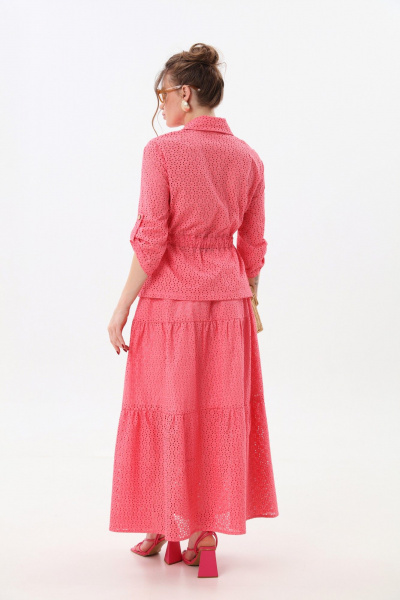 Жакет, юбка NikVa 917-7 коралл - фото 3