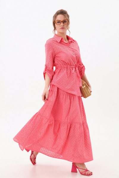 Жакет NikVa 918-6 коралл - фото 7