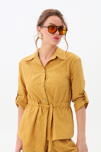 Жакет NikVa 918-7 горчица - фото 7