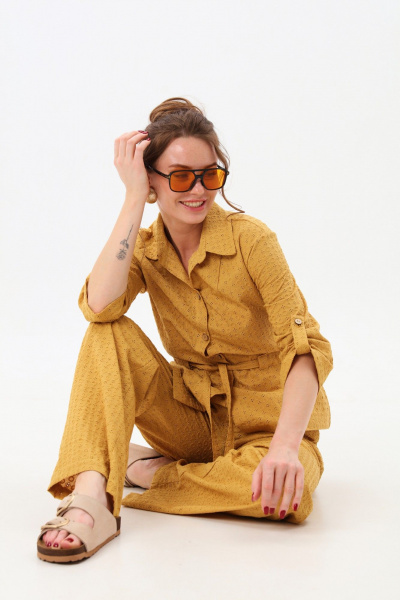 Жакет NikVa 918-7 горчица - фото 6