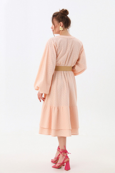 Платье NikVa 974-2 персик - фото 8