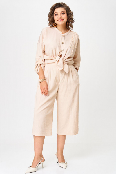 Блуза, брюки Aira Style 24229 бежевый - фото 8