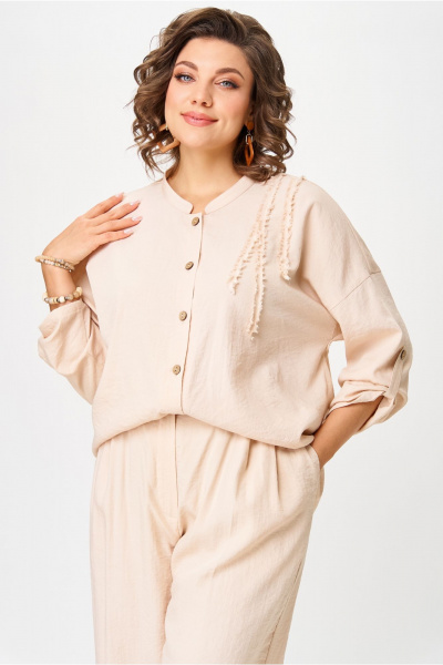 Блуза, брюки Aira Style 24229 бежевый - фото 5